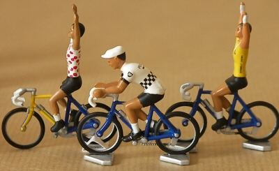 Pelotons de coureurs miniatures